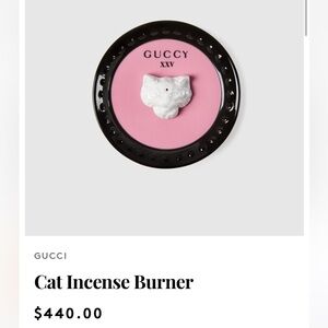 Gucci Pink Ceramic Incense Burner Holder